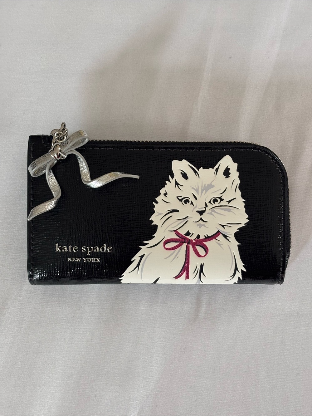 Kate Spade Whiskers Cat Zip Wallet